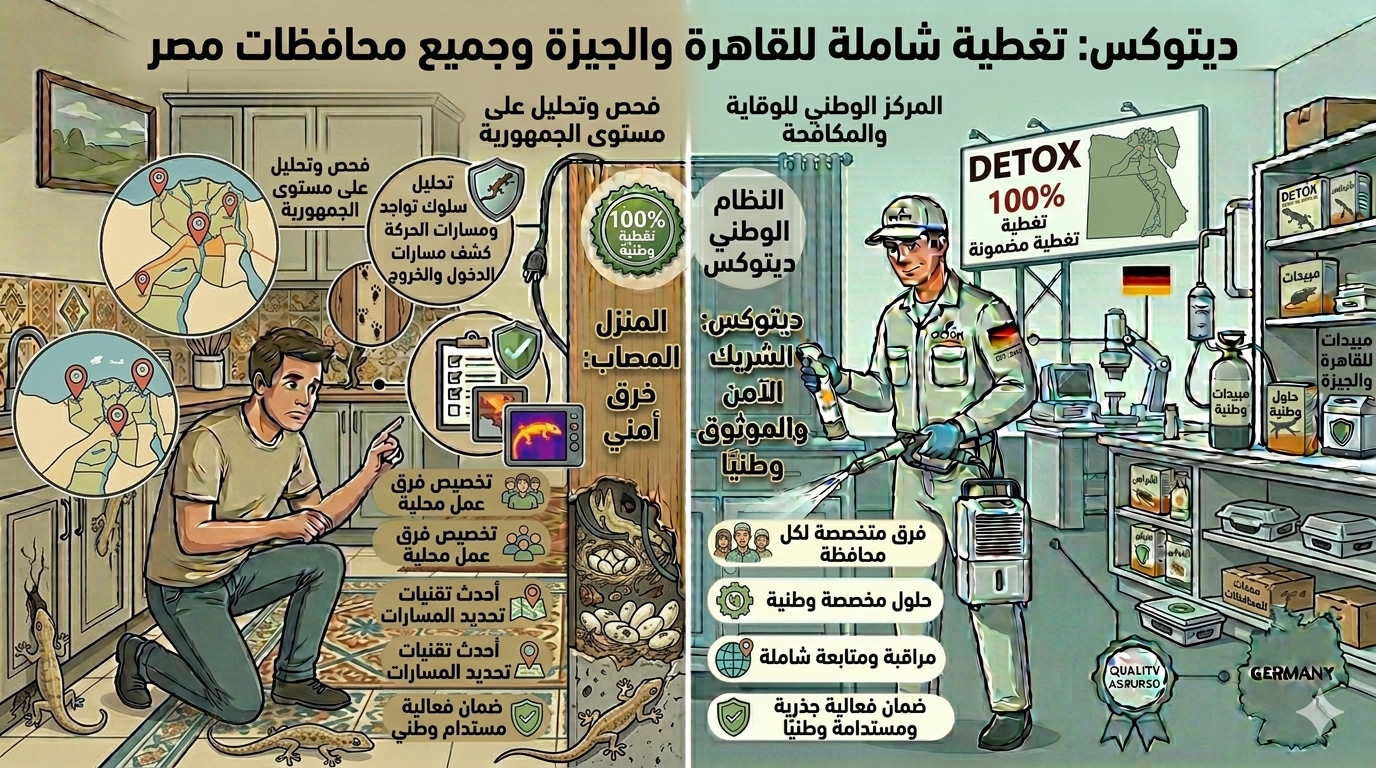 فروع شركة ديتوكس لمكافحة الحشرات