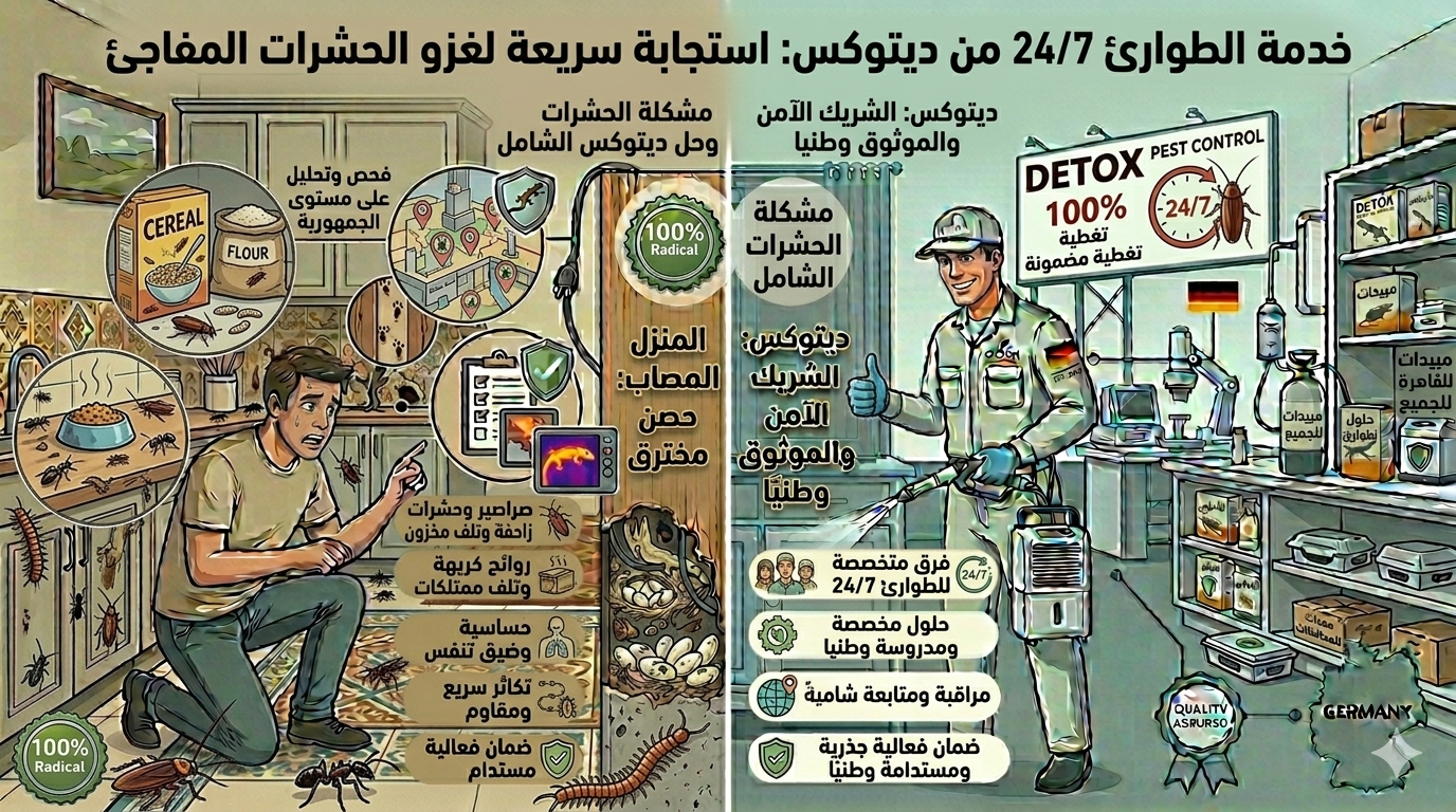 خدمة طوارئ إبادة الحشرات