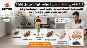 اختفاء الصراصير من الزيارة الأولى